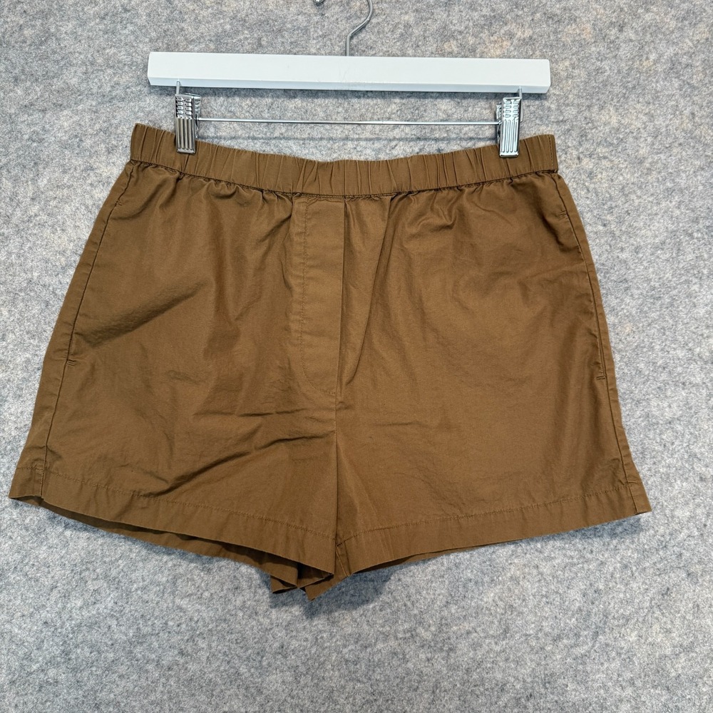 Wilfred Free Pull On Shorts‎ Womens Medium Stretch Pockets Flat Front Cotton 3"